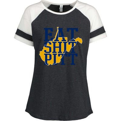 Eat Shit Pitt Enza Ladies Jersey Colorblock Tee