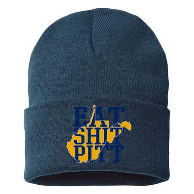 Eat Shit Pitt Sustainable Knit Beanie