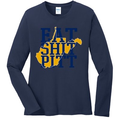 Eat Shit Pitt Ladies Long Sleeve Shirt