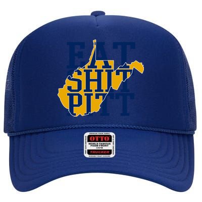 Eat Shit Pitt High Crown Mesh Back Trucker Hat