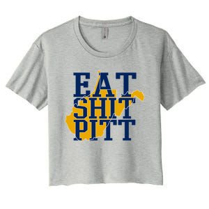 Eat Shit Pitt Women's Crop Top Tee