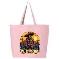 El Squatcho Poncho Funny Mexican Bigfoot Sasquatch Guardian 25L Jumbo Tote