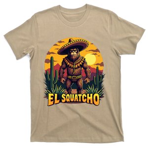 El Squatcho Poncho Funny Mexican Bigfoot Sasquatch Guardian T-Shirt