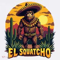 El Squatcho Poncho Funny Mexican Bigfoot Sasquatch Guardian Doggie Tank