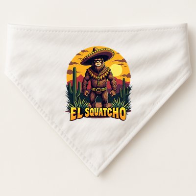 El Squatcho Poncho Funny Mexican Bigfoot Sasquatch Guardian USA-Made Doggie Bandana