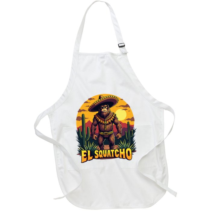 El Squatcho Poncho Funny Mexican Bigfoot Sasquatch Guardian Apron