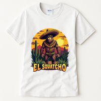 El Squatcho Poncho Funny Mexican Bigfoot Sasquatch Guardian Tall T-Shirt