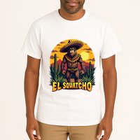 El Squatcho Poncho Funny Mexican Bigfoot Sasquatch Guardian Tall T-Shirt