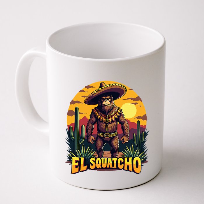 El Squatcho Poncho Funny Mexican Bigfoot Sasquatch Guardian Mug