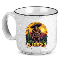 El Squatcho Poncho Funny Mexican Bigfoot Sasquatch Guardian 15oz Campfire Ceramic Mug