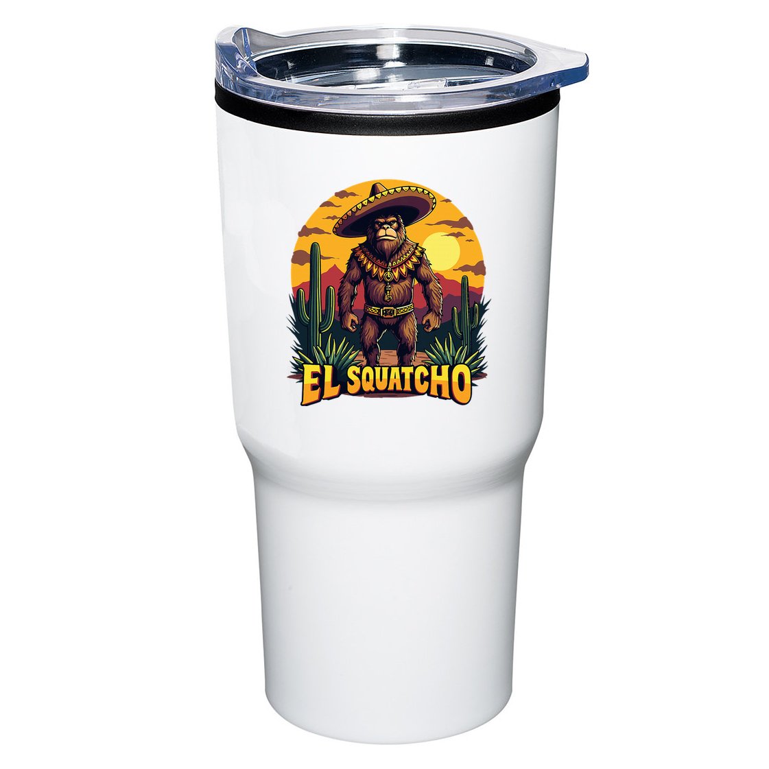 El Squatcho Poncho Funny Mexican Bigfoot Sasquatch Guardian Tumbler