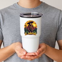 El Squatcho Poncho Funny Mexican Bigfoot Sasquatch Guardian Tumbler