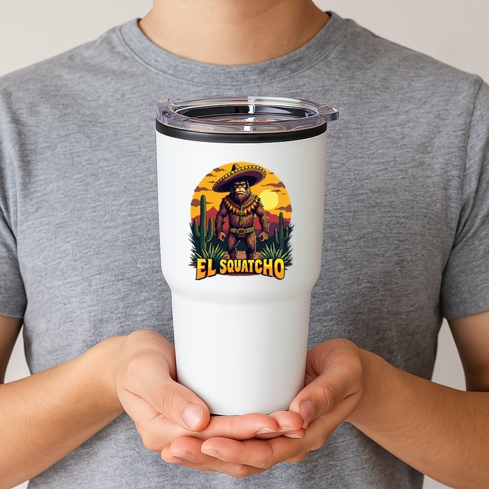 El Squatcho Poncho Funny Mexican Bigfoot Sasquatch Guardian Tumbler