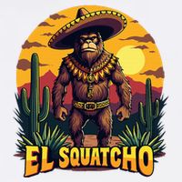 El Squatcho Poncho Funny Mexican Bigfoot Sasquatch Guardian Youth Performance Sprint T-Shirt