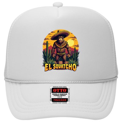 El Squatcho Poncho Funny Mexican Bigfoot Sasquatch Guardian Trucker Hat