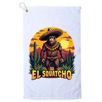 El Squatcho Poncho Funny Mexican Bigfoot Sasquatch Guardian Golf Towel
