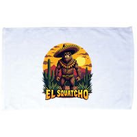 El Squatcho Poncho Funny Mexican Bigfoot Sasquatch Guardian Microfiber Hand Towel