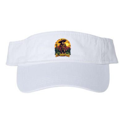 El Squatcho Poncho Funny Mexican Bigfoot Sasquatch Guardian Visor