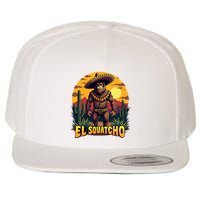 El Squatcho Poncho Funny Mexican Bigfoot Sasquatch Guardian Wool Snapback Cap
