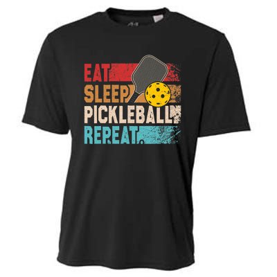 Eat Sleep Pickleball Repeat Player Funny Cooling Performance Crew T-Shirt