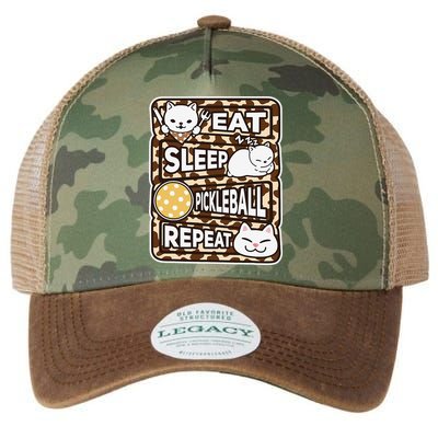 Eat Sleep Pickleball Repeat Girl Pickleball Lover Outfit Legacy Tie Dye Trucker Hat