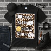 Eat Sleep Pickleball Repeat Girl Pickleball Lover Outfit Tall T-Shirt