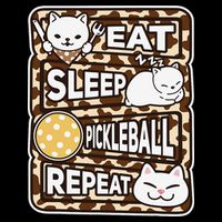 Eat Sleep Pickleball Repeat Girl Pickleball Lover Outfit Tall T-Shirt