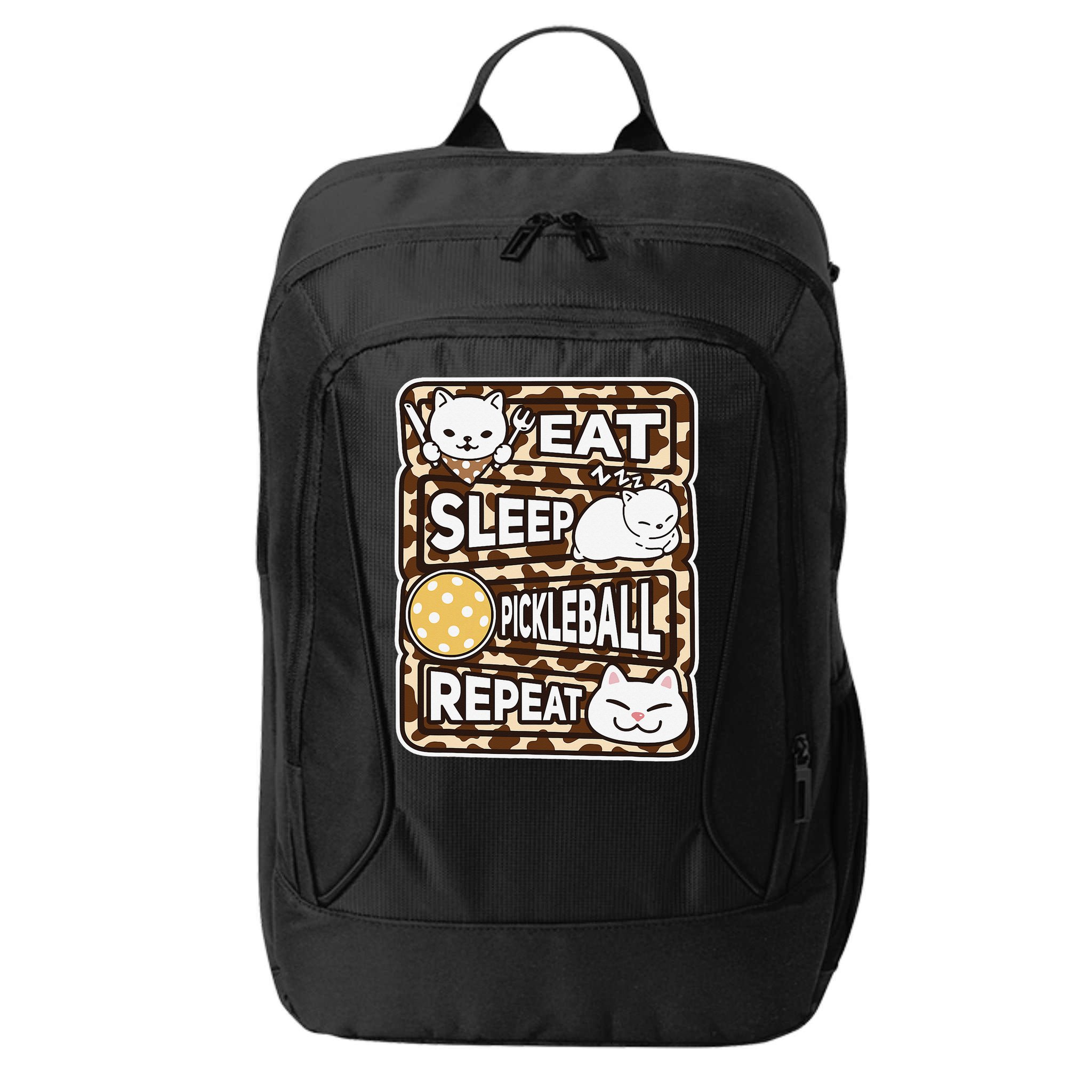 Eat Sleep Pickleball Repeat Girl Pickleball Lover Outfit City Backpack