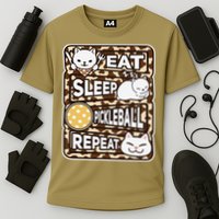 Eat Sleep Pickleball Repeat Girl Pickleball Lover Outfit Cooling Performance Crew T-Shirt