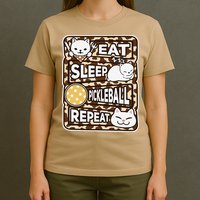 Eat Sleep Pickleball Repeat Girl Pickleball Lover Outfit T-Shirt