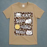Eat Sleep Pickleball Repeat Girl Pickleball Lover Outfit T-Shirt