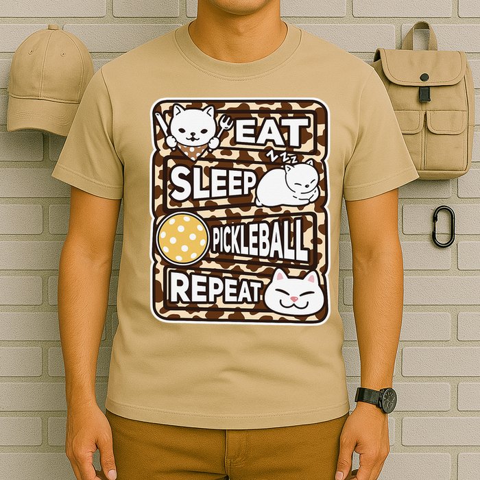 Eat Sleep Pickleball Repeat Girl Pickleball Lover Outfit T-Shirt