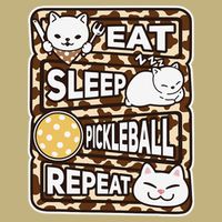 Eat Sleep Pickleball Repeat Girl Pickleball Lover Outfit T-Shirt