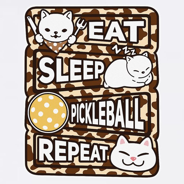 Eat Sleep Pickleball Repeat Girl Pickleball Lover Outfit Garment-Dyed Sweatshirt