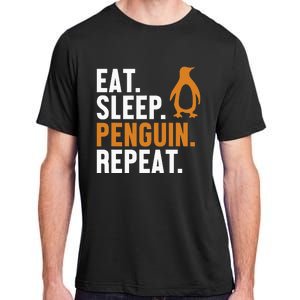 Eat Sleep Penguin Repeat Emperor Sea Bird King Penguin Adult ChromaSoft Performance T-Shirt