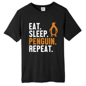 Eat Sleep Penguin Repeat Emperor Sea Bird King Penguin Tall Fusion ChromaSoft Performance T-Shirt