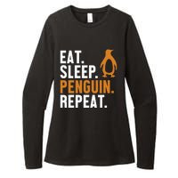 Eat Sleep Penguin Repeat Emperor Sea Bird King Penguin Womens CVC Long Sleeve Shirt