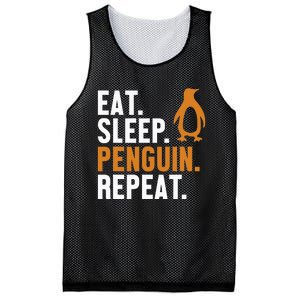 Eat Sleep Penguin Repeat Emperor Sea Bird King Penguin Mesh Reversible Basketball Jersey Tank