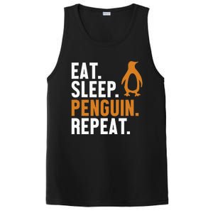 Eat Sleep Penguin Repeat Emperor Sea Bird King Penguin PosiCharge Competitor Tank