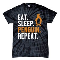 Eat Sleep Penguin Repeat Emperor Sea Bird King Penguin Tie-Dye T-Shirt