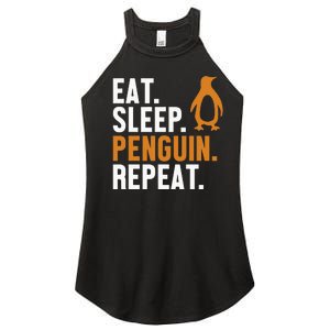 Eat Sleep Penguin Repeat Emperor Sea Bird King Penguin Women's Perfect Tri Rocker Tank