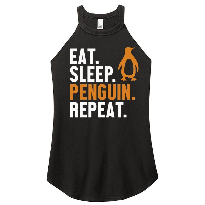 Eat Sleep Penguin Repeat Emperor Sea Bird King Penguin Women's Perfect Tri Rocker Tank