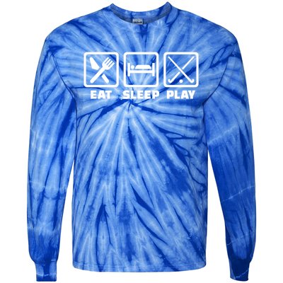 Eat Sleep Play Field Hockey Meaningful Gift Tie-Dye Long Sleeve Shirt