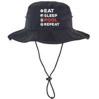 Eat Sleep Pool Repeat Dad Billiards Gift For Father's Day Legacy Cool Fit Booney Bucket Hat