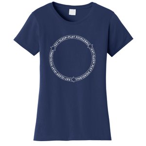 Eat Sleep Pickleball Circle | Fun Pickleball | Great Pickleball Women's T-Shirt