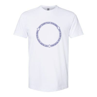 Eat Sleep Pickleball Circle | Fun Pickleball | Great Pickleball Softstyle® CVC T-Shirt