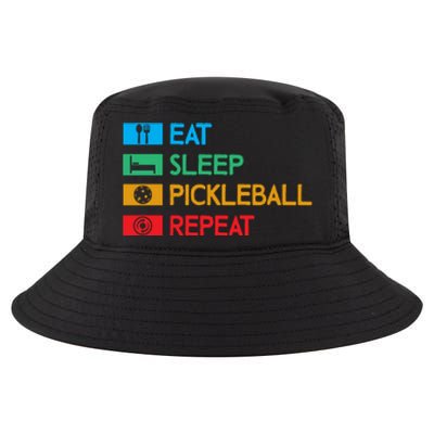 Eat Sleep Pickleball Repeat Gift For Pickleball Team Cool Comfort Performance Bucket Hat