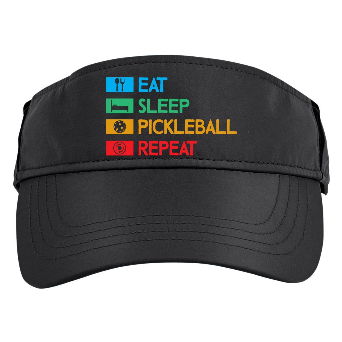 Eat Sleep Pickleball Repeat Gift For Pickleball Team Adult Drive Performance Visor