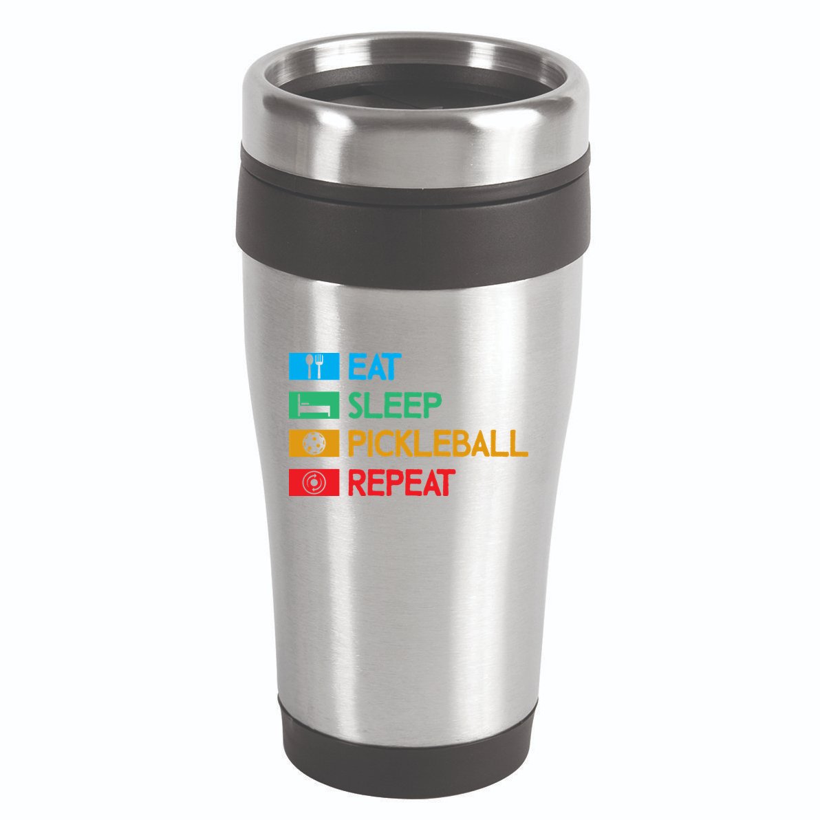 Eat Sleep Pickleball Repeat Gift For Pickleball Team 16oz Travel Tumbler