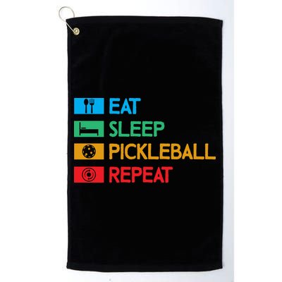 Eat Sleep Pickleball Repeat Gift For Pickleball Team Golf Towel